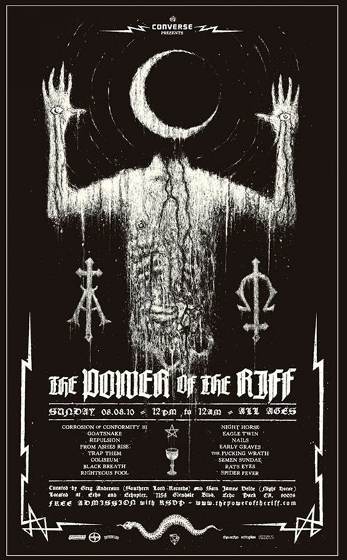 The Power of the Riff Fest Flyer for 2010