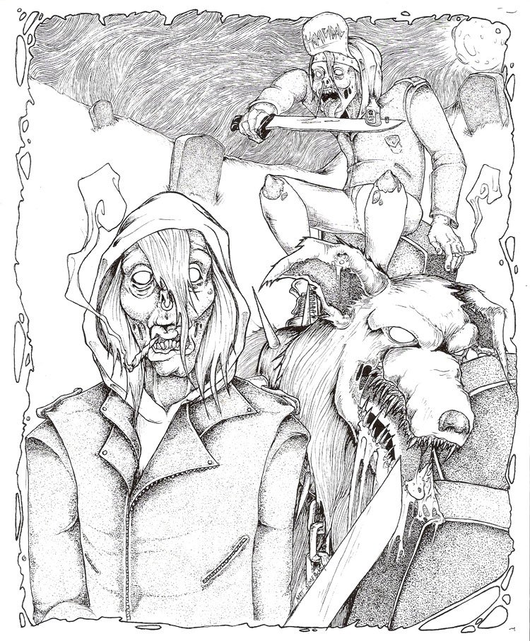 Coffin Dust Tshirt Design By Matt Slime Bucket