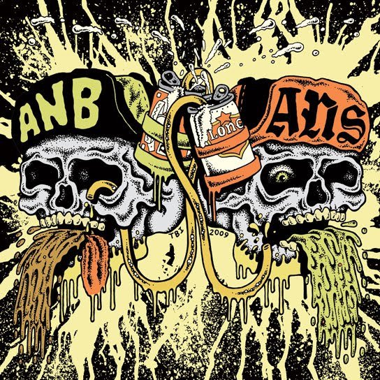 ANS Agoraphobic Nosebleed A Tribute to Gang Green Split Cover