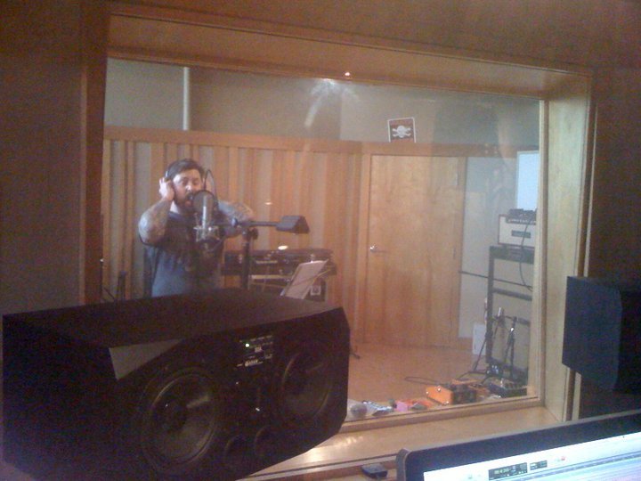 All Pigs Must Die Recording Self-Tilted LP at God City Studios Spring of 2010