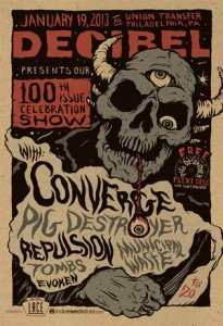 Decibel 100th issue show with Converge and Pig Destroyer